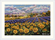 Load image into Gallery viewer, Diamond Mosaic &quot;Fields of Lavender and Sun&quot;
