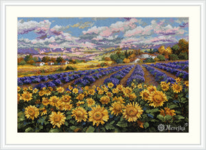 Diamond Mosaic "Fields of Lavender and Sun"