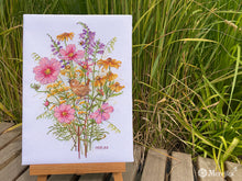 Load image into Gallery viewer, September Flowers and Wren
