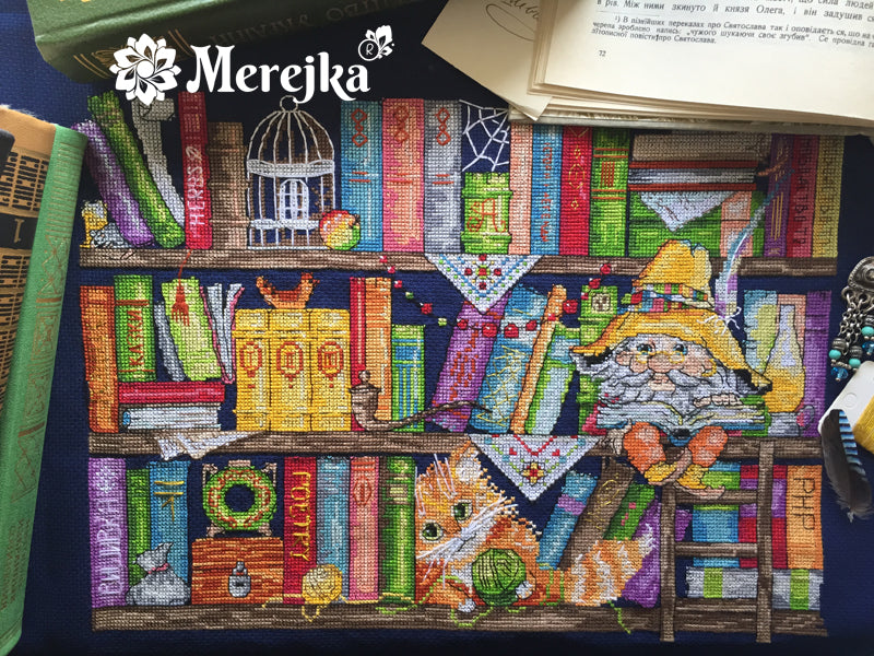 Merejka Kreuzstich-Set – Motiv 33 X 25 Cm | Mit Aida 16 Stoff, DMC-Stickgarn & Anleitung | Zum Selbermachen