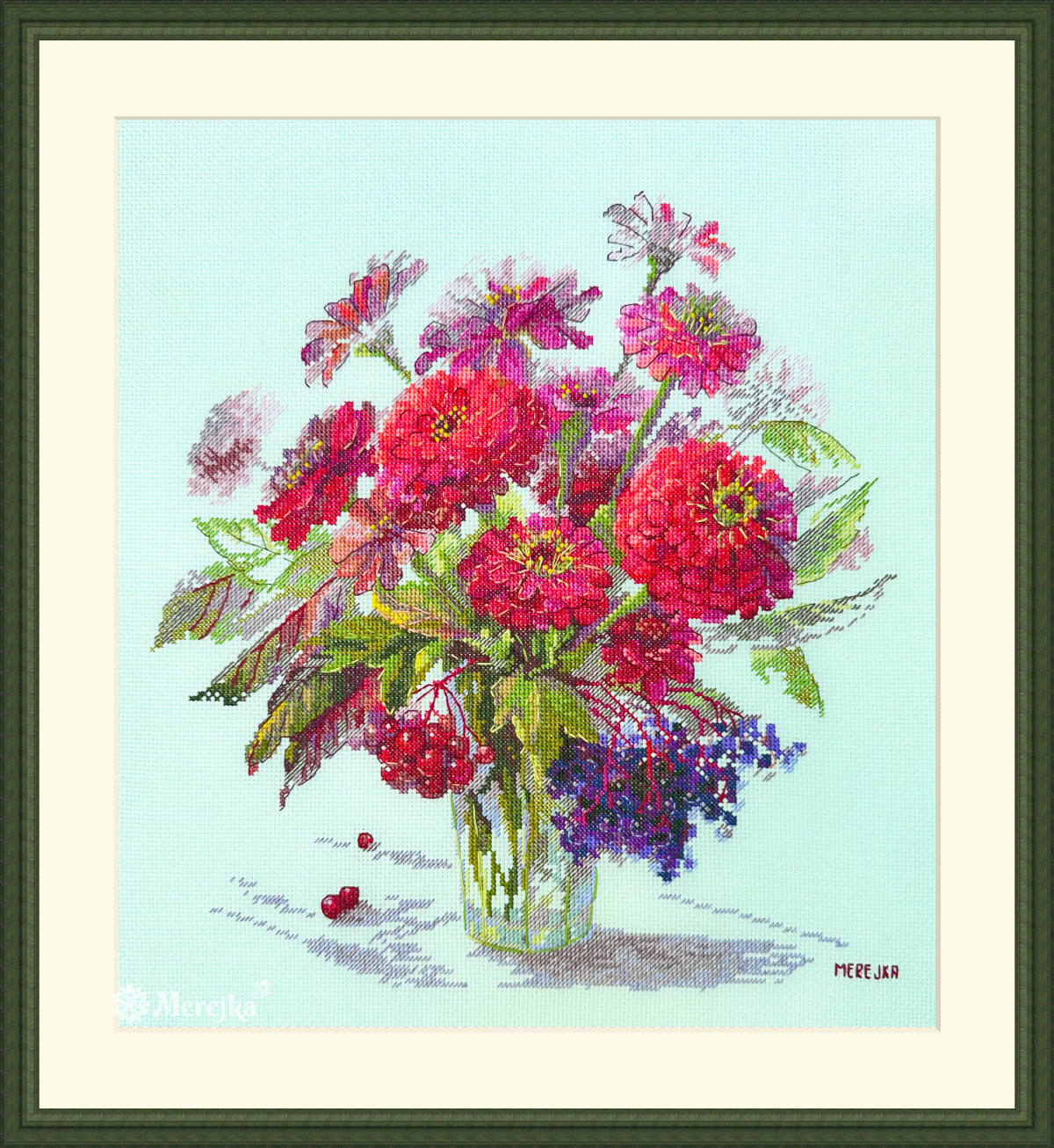 Merejka Kreuzstich Set K-184 | Motiv 37,5 X 28 Cm | Inkl. Aida-Stoff, DMC Garn, Nadel & Anleitung | Für Anfänger & Fortgeschrittene