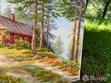 Load image into Gallery viewer, Red Cabin in the Woods
