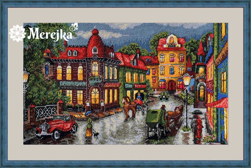Merejka Kreuzstich-Set „Rowan“ – Komplett Mit Stoff, Garn, Nadel & Anleitung, Motiv 27x37 Cm