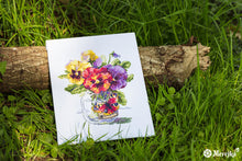 Load image into Gallery viewer, Pansies and Butterfly
