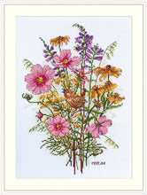 Load image into Gallery viewer, September Flowers and Wren
